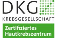 Logo eines zertifizierten Hautkrebszentrums der Deutschen Krebsgesellschaft DKG Logo eines zertifizierten Hautkrebszentrums der Deutschen Krebsgesellschaft DKG