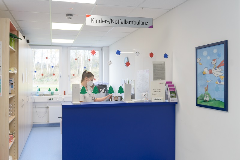 Anmeldebereich der Kinder-Notfallambulanz am Klinikum Bremerhaven-Reinkenheide