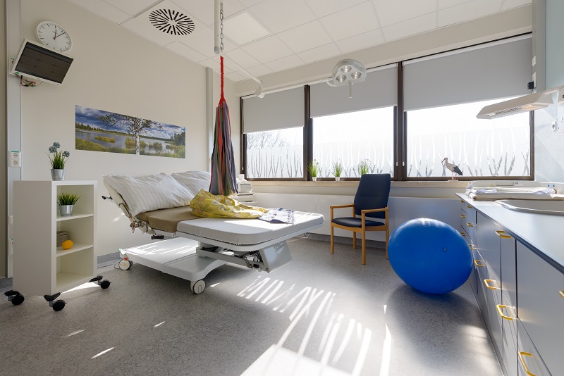 ein Kreißsaal in der Klinik für Geburtshilfe am Klinikum Bremerhaven-Reinkenheide
