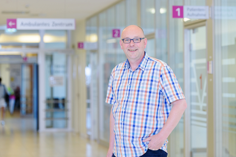 Frank Brömmer, Fachkraft für Hygiene am Klinikum Bremerhaven-Reinkenheide (Foto: Antje Schimanke)