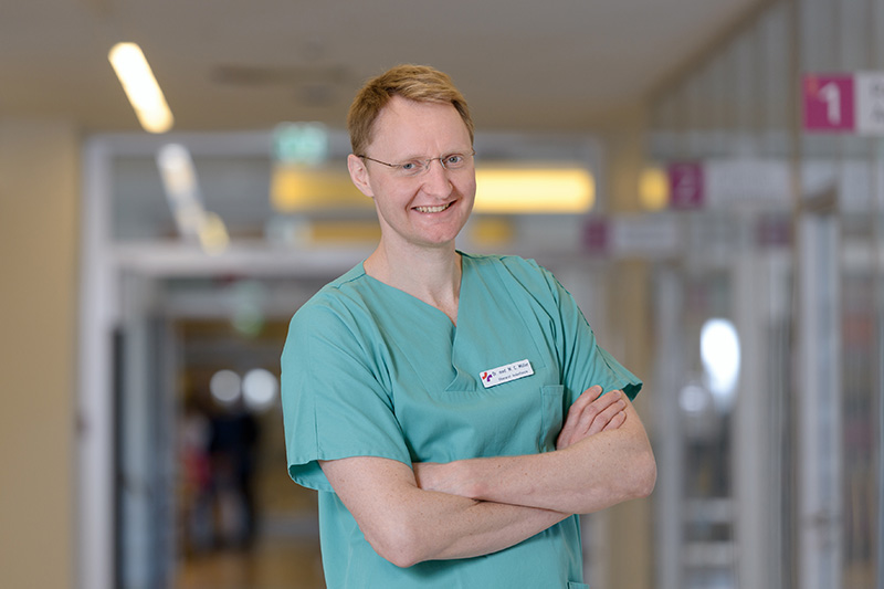 Dr. Martin C. Müller, Oberarzt der Klinin für Anästhesiologie und operative Intensivmedizin am Klinikum Bremerhaven-Reinkenheide (Foto: Schimanke)