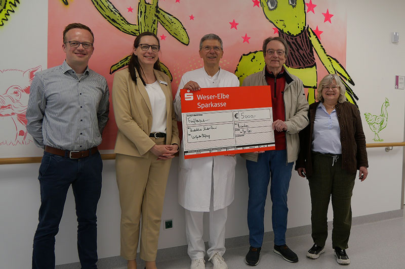 Spendenübergabe durch die Welfonder-Stiftung für Klinikclowns-Besuche an der Kinderklinik des Klinikums Bremerhaven-Reinkenheide (2025)