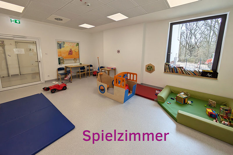 Zu verschönernde Wand im Spielzimmer der Kinderklinik am Klinikum Bremerhaven-Reinkenheide